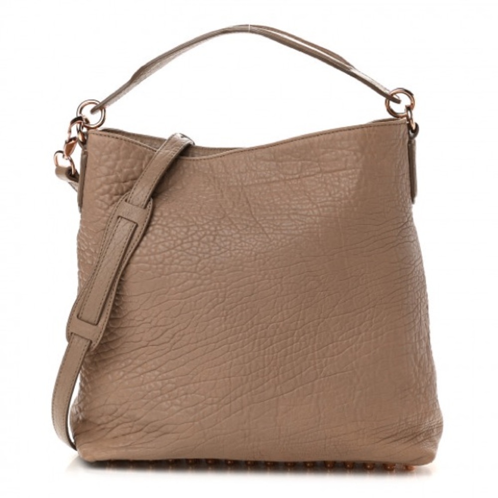 Pebbled Lambskin Darcy Hobo Tan Rose Gold Hardware